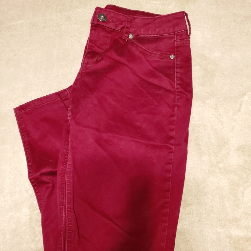 Maurices burgundy jeggings